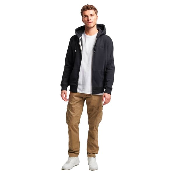 Superdry Full Vetoketjullinen Villapaita Essential Logo Musta L Mies