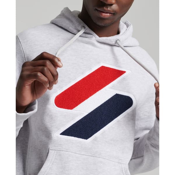 Superdry Luvtröja Code Sl Chenille Vit L Man