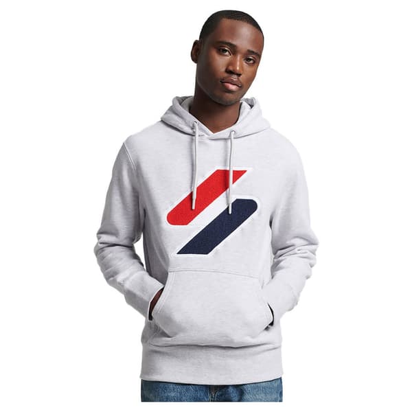Superdry Luvtröja Code Sl Chenille Vit L Man