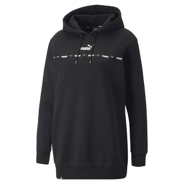 Puma Tröja Power Tape Elongated Fl Svart S Kvinna
