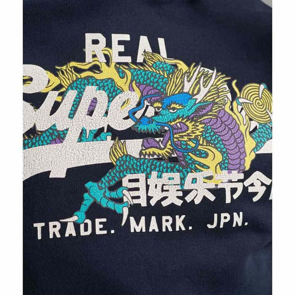 Superdry Luvtröja Vintage Vl Narrative Blå L Man