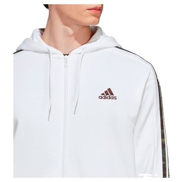 Adidas Sportswear Sweatshirt Med Full Dragkedja 3s Ft Vit M / Regular Man