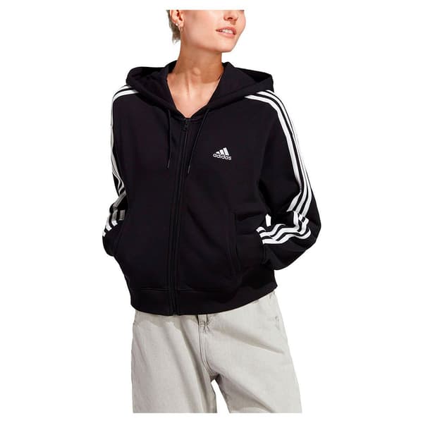Adidas Sportswear Sweatshirt Med Full Dragkedja 3s Ft S Svart M / Regular Kvinna