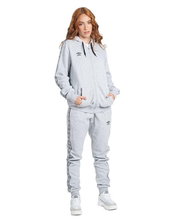 Umbro Fuld Lynlå Sweatshirt Taped Zip Hvid M Mand
