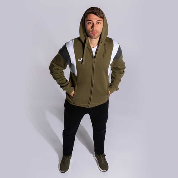 Joma Sweatshirt Med Full Dragkedja Confort Iii Grönt L Man