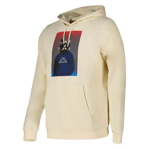 Kappa Hættetrøje Sweacat Beige M Mand