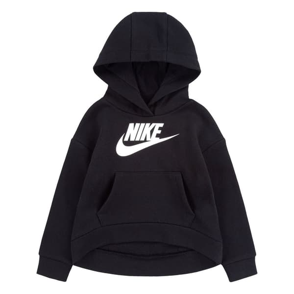 Nike Kids Tröja Club Fleece High Low Svart 6-7 Years