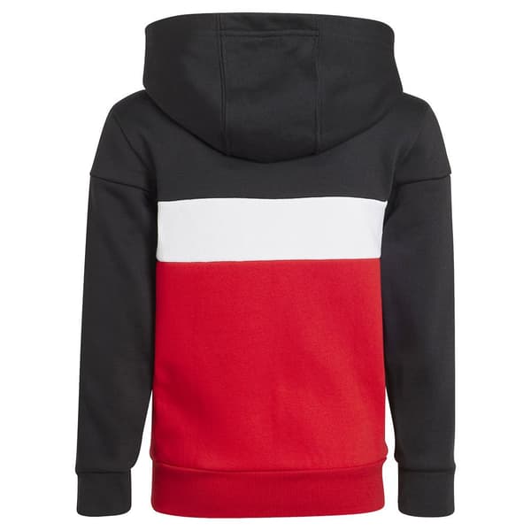 Adidas Stripes Colorblock Fleece Verryttelypuku Tiberio 3 Punainen,Musta 3-4 Years