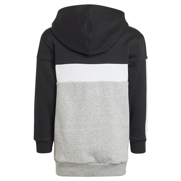 Adidas Stripes Colorblock Fleece Træningsdragt Tiberio 3 Grå 6-7 Years