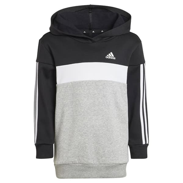 Adidas Stripes Colorblock Fleece Træningsdragt Tiberio 3 Grå 6-7 Years