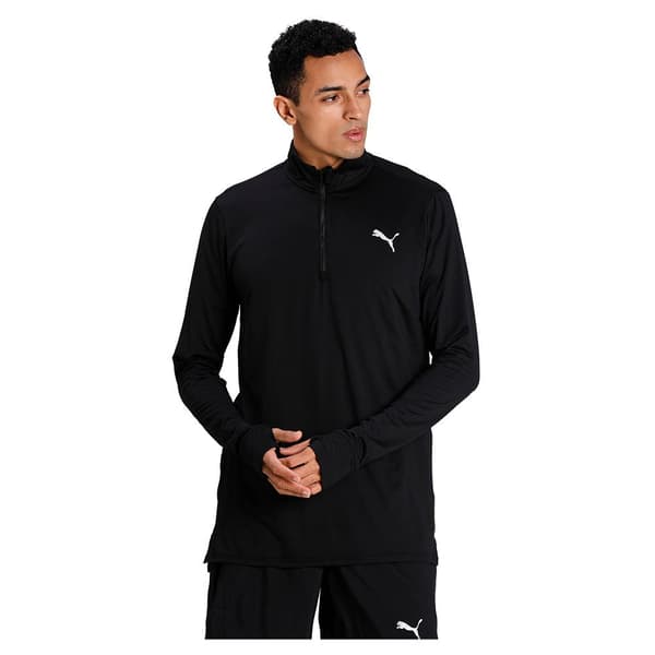Puma Långärmad T-shirt Run Favorite 1/4 Zip Svart XL Man