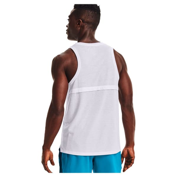 Under Armour Ärmlös T-shirt Streaker Vit 2XL Man