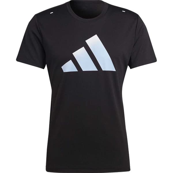 Adidas Lyhythihainen T-paita Run Icons 3 Bar Musta S Mies