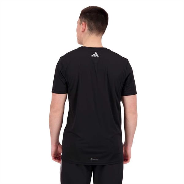 Adidas Lyhythihainen T-paita Run Icons 3 Bar Musta M Mies