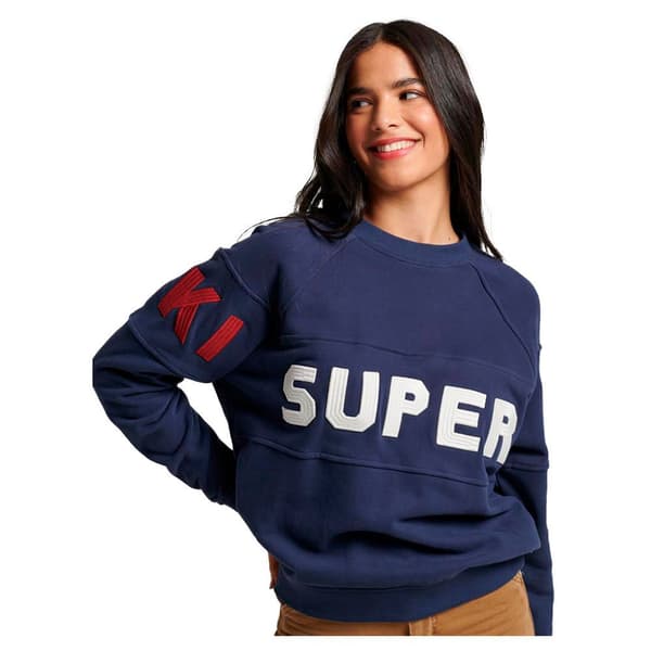 Superdry Luvtröja Ski Blå M Kvinna