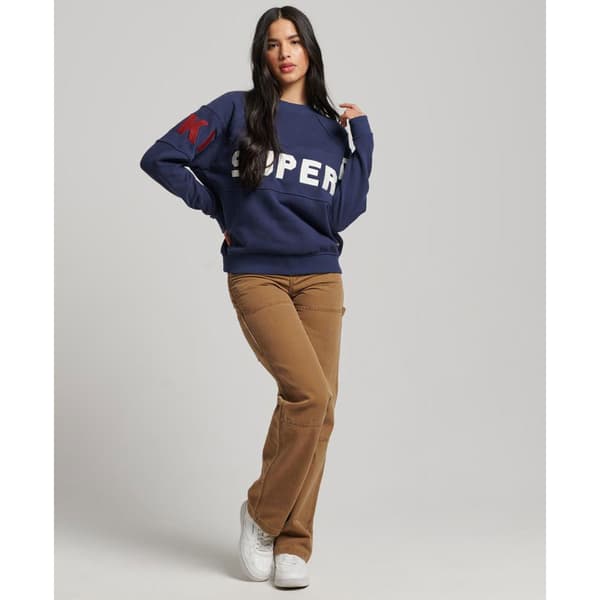 Superdry Hættetrøje Ski Blå XS Kvinde