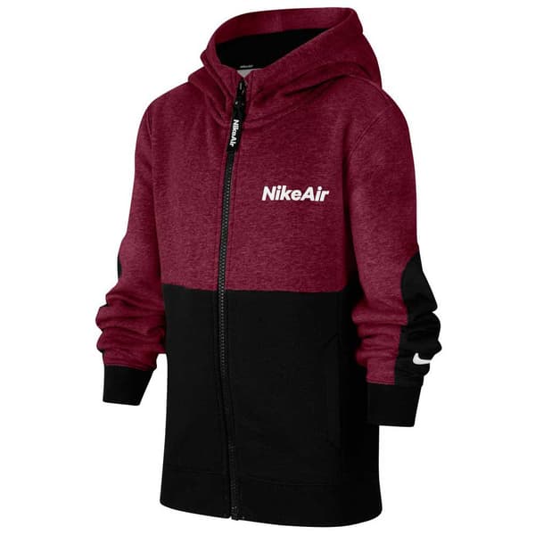 Nike Tröja Med Full Dragkedja Air Röd 8-9 Years