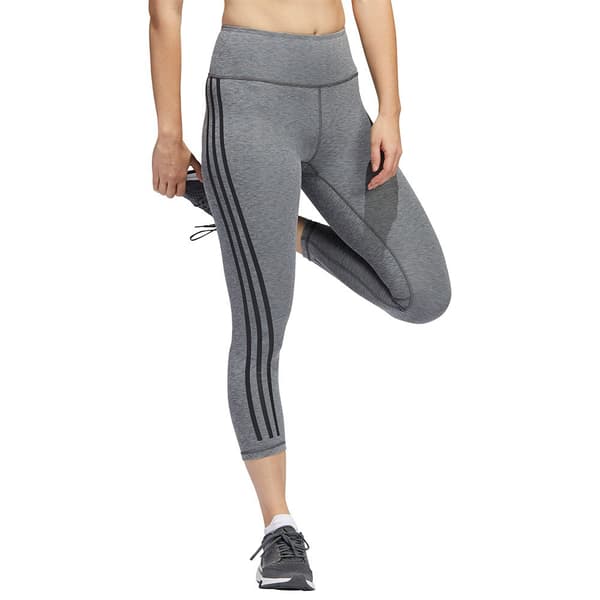 Adidas Leggings Optime Ticons Grå L / Regular Kvinde