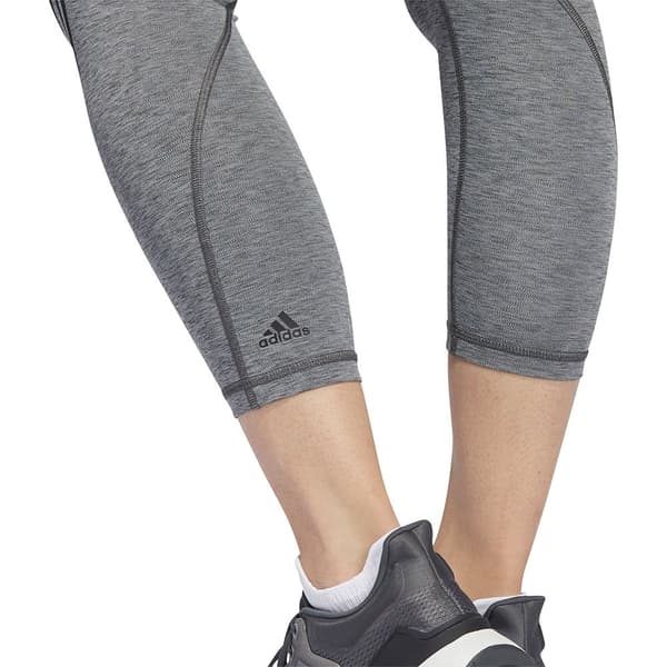 Adidas Leggings Optime Ticons Grå S / Regular Kvinde