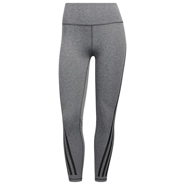Adidas Leggings Optime Ticons Grå S / Regular Kvinde