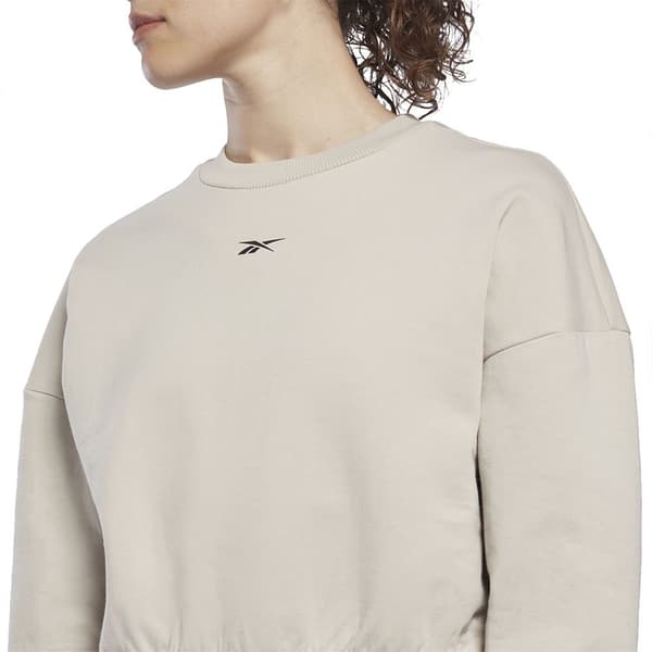 Reebok Sweatshirt Dreamblend Cotton Ml Beige M Kvinde
