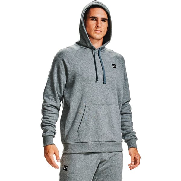 Under Armour Hættetrøje Rival Fleece Grå M / Regular Mand