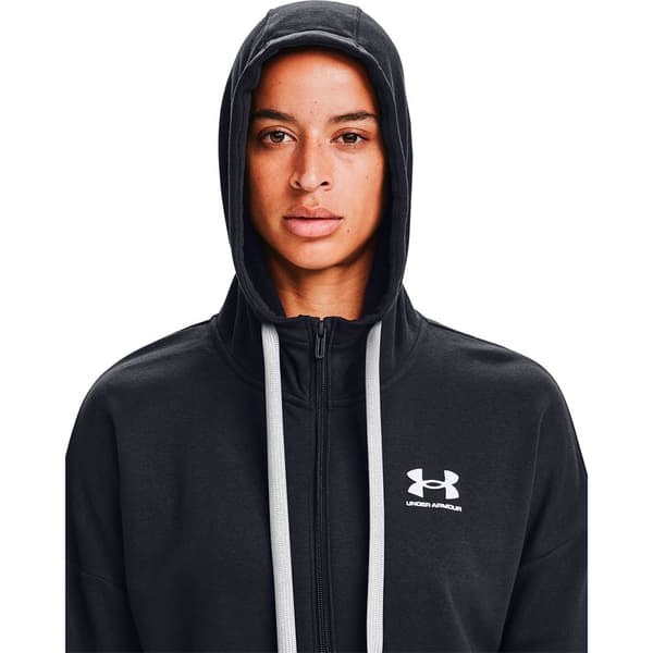 Under Armour Hættetrøje Med Fuld Lynlås Rival Fleece Sort XS Mand