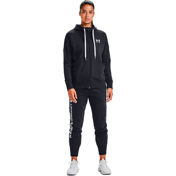 Under Armour Hættetrøje Med Fuld Lynlås Rival Fleece Sort XS Mand