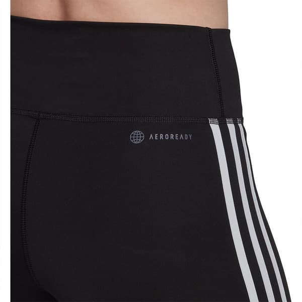 Adidas Kort Strumpbyxor Essentials 3 Stripes High-waisted Svart XS Kvinna