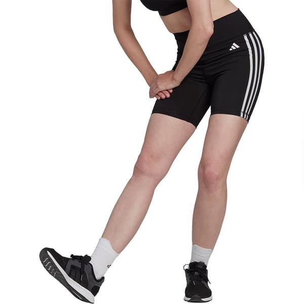 Adidas Kort Strumpbyxor Essentials 3 Stripes High-waisted Svart XS Kvinna