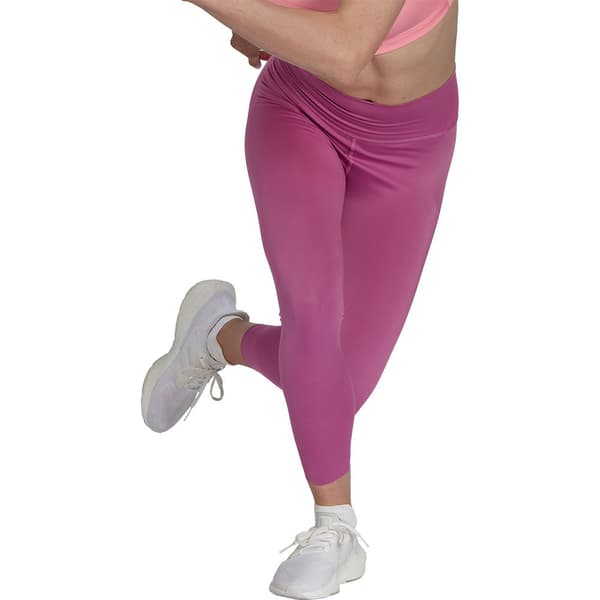Adidas Strumpbyxor Optime Luxe 7/8 Lila M Kvinna