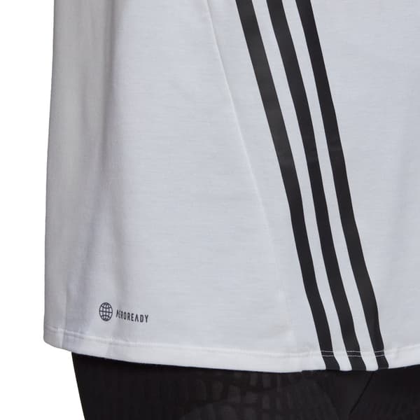 Adidas Kortärmad T-shirt Wtr Icons 3 Stripes Vit M Kvinna