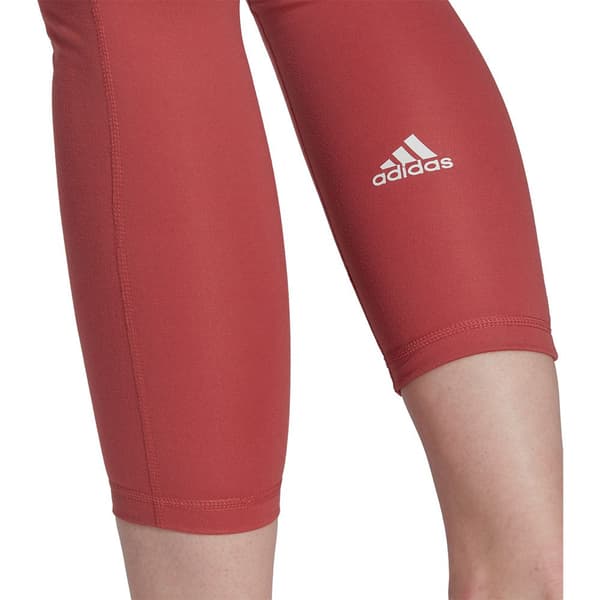 Adidas Strumpbyxor Yoga Essentials High-waisted Röd S Kvinna