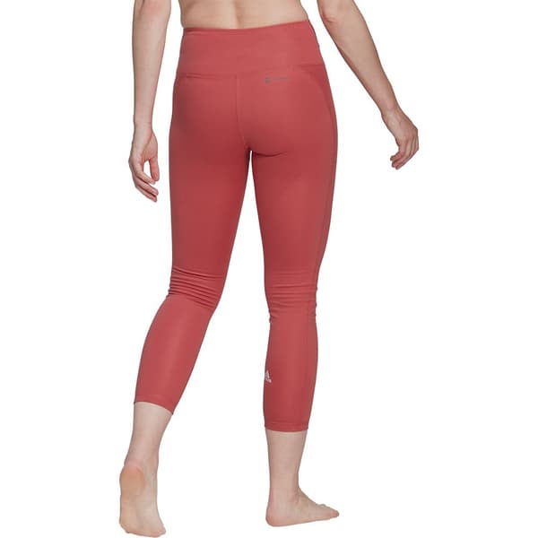 Adidas Strumpbyxor Yoga Essentials High-waisted Röd S Kvinna