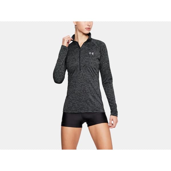 Under Armour Jersey Tech™ Twist ½ Zip Musta M Nainen