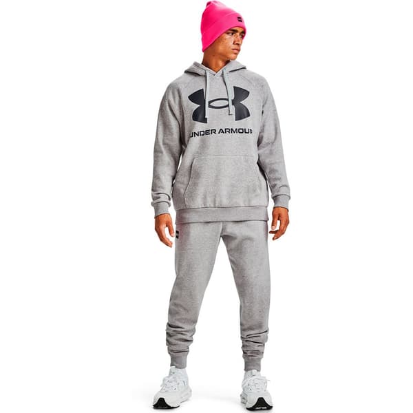 Under Armour Hoodie Med Stor Logotyp Rival Grå S Man