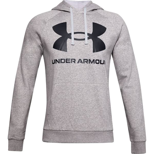 Under Armour Hoodie Med Stor Logotyp Rival Grå 2XL Man