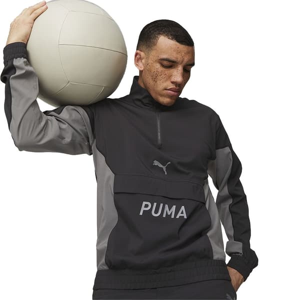 Puma Jakke Fit Woven Sort L Mand