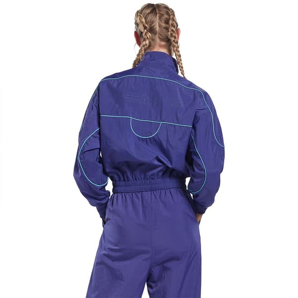 Reebok Tröja Les Mills® Woven Cover-up Blå S Kvinna
