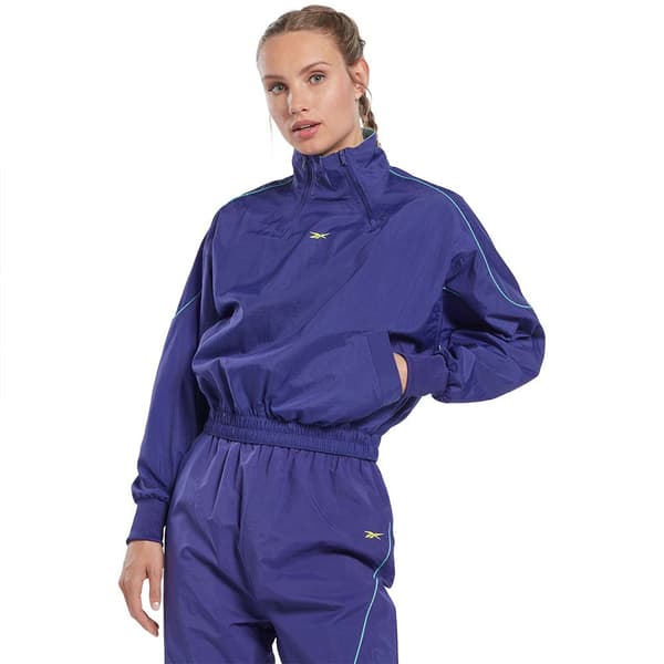 Reebok Tröja Les Mills® Woven Cover-up Blå S Kvinna