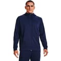 Miniatyrbillede 1 af 6: Under Armour Sweatshirt Med Fuld Lynlås Armour Fleece Blå S Mand