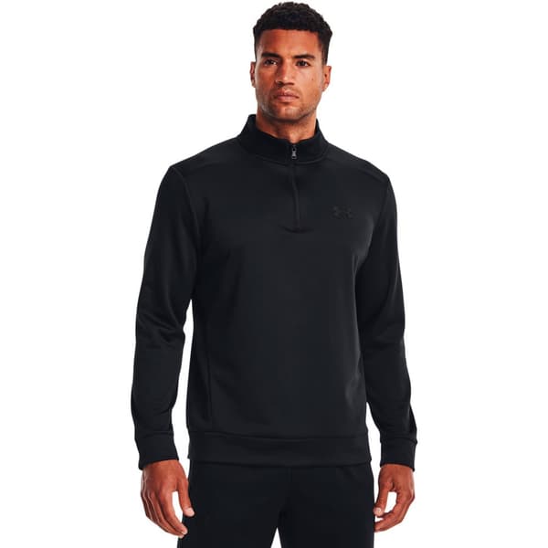 Under Armour Halv Lynlå Sweatshirt Armour Fleece Sort M / Regular Mand