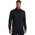Miniatyrbillede 1 af 6: Under Armour Halv Lynlå Sweatshirt Armour Fleece Sort XS / Regular Mand