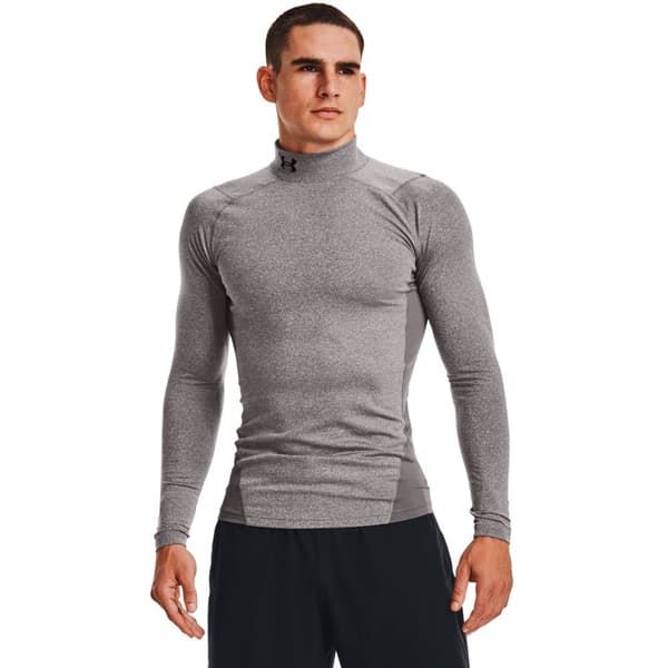 Under Armour Pitkähihainen T-paita Coldgear Armour Comp Mock Harmaa 2XL / Regular Mies