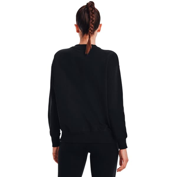 Under Armour Tröja Rival Fleece Crest Grp Crew Svart S Kvinna