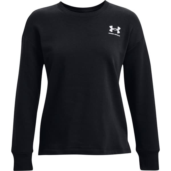 Under Armour Huppari Rival Fleece Oversize Crew Musta S Nainen