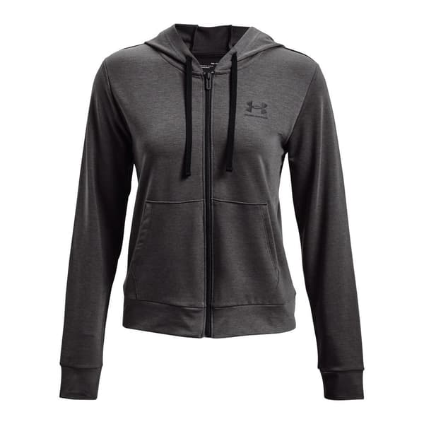 Under Armour Full Vetoketjullinen Villapaita Rival Terry Musta,Harmaa S Nainen