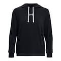 Miniatyrbillede 1 af 2: Under Armour Hættetrøje Rival Terry Sort S Kvinde
