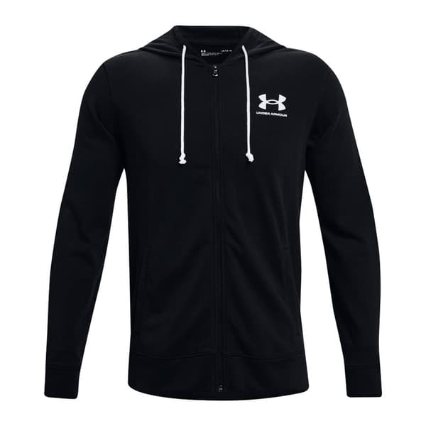 Under Armour Sweatshirt Med Fuld Lynlås Rival Terry Lc Rød,Sort S Mand