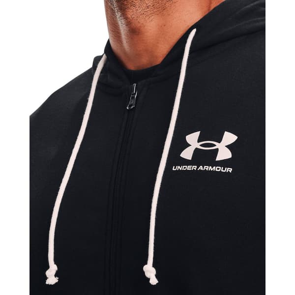 Under Armour Sweatshirt Med Fuld Lynlås Rival Terry Lc Rød,Sort S Mand